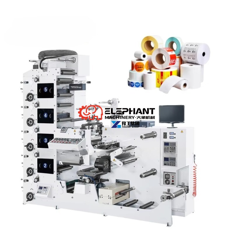 Commercial Flexographic Printing - 6색 자동 플렉소그래픽 인쇄기, 감열지 및