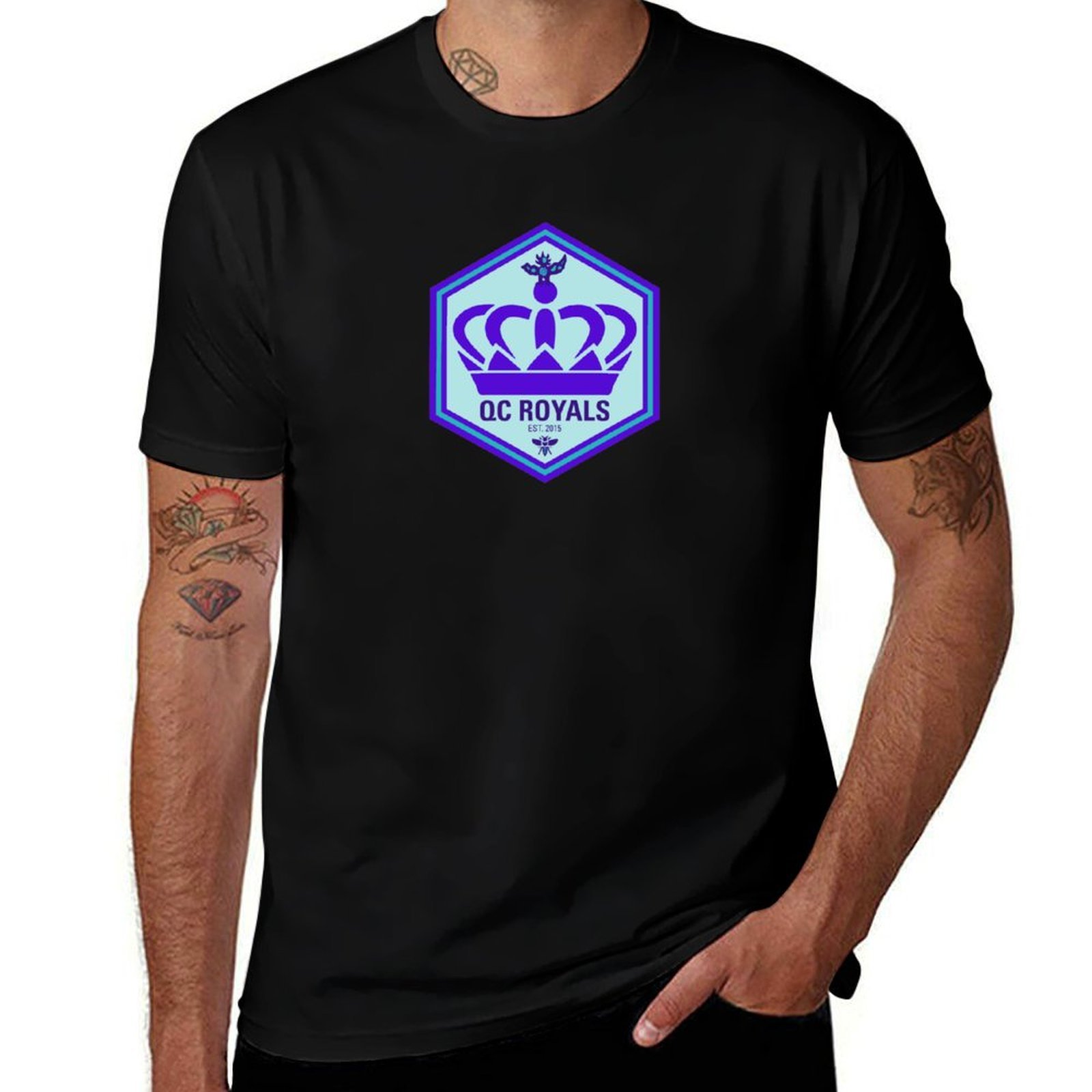 QC Royals 2021 로고 티셔츠 여름 프린트 반 - Printing Qc 리뷰 및 가격