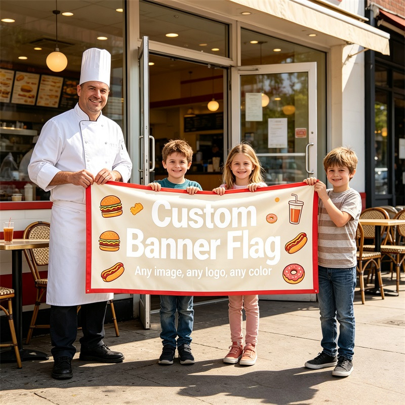정교한 휴일 야외 장기 사용을 위한 맞춤형 광고 깃발, - Commercial Printing Terms 리뷰 및 가격
