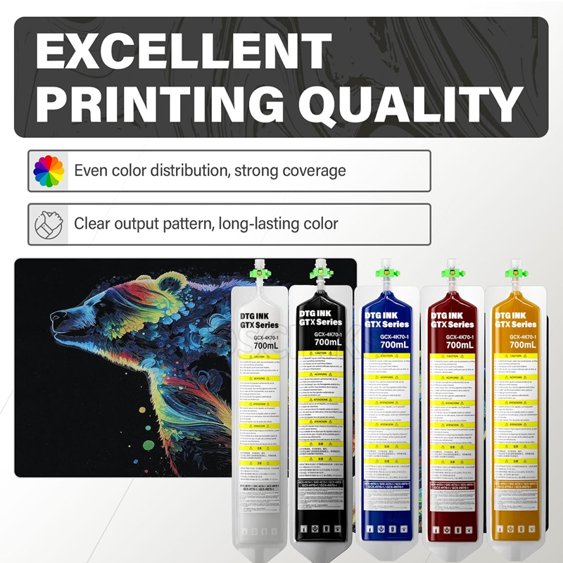 700ML DTG 텍스타일 GTX 잉크 백 브라더 GT - Direct To Garment Ink 리뷰 및 가격